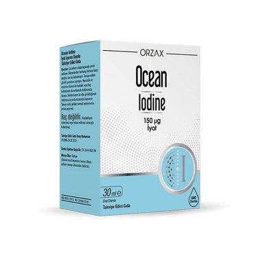 Orzaks Ocean Iodine Drops: 150 mcg Liquid Iodine Supplement for Thyroid Support & Deficiency - Easy Mix, Fast Absorption