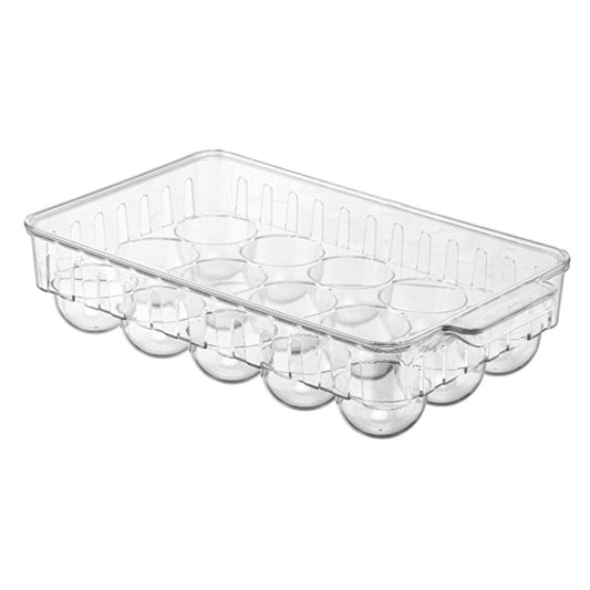 Bee Home 15-Egg Storage Container - Non-Breakable PET Egg Holder for Kitchen Organization