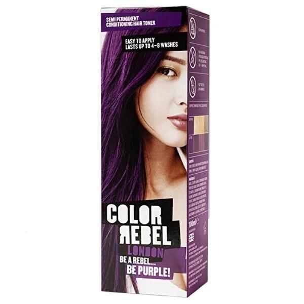 Color Rebel Cruelty-Free Purple Hair Dye - Paraben-Free, Ammonia-Free, 3.38 fl oz