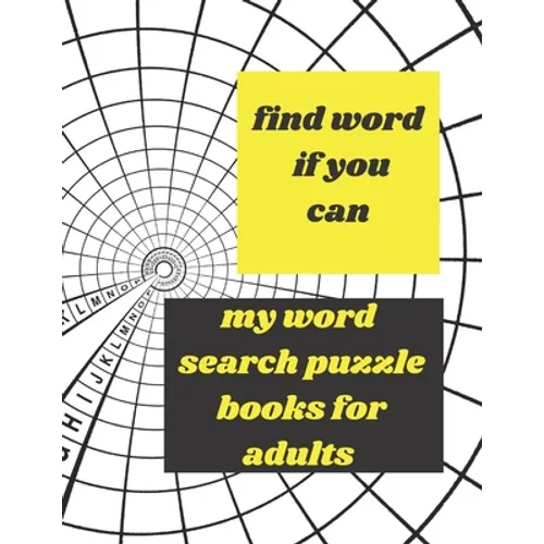 find word if you can: my word search puzzle books for adults - Paperback