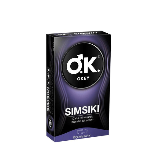 Okey Condoms - Sımsıkı Prezervatif 10 Pack for Safe Intimate Practices