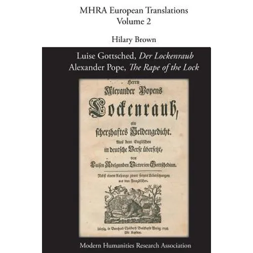 Luise Gottsched, 'Der Lockenraub' / Alexander Pope, 'The Rape of the Lock' - Paperback