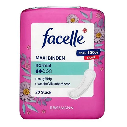 Facelle Maxi Pads for Heavy Flow: Ultra Absorbent, Comfortable, & Skin-Friendly Feminine Hygiene - Superior Protection & Peace of Mind