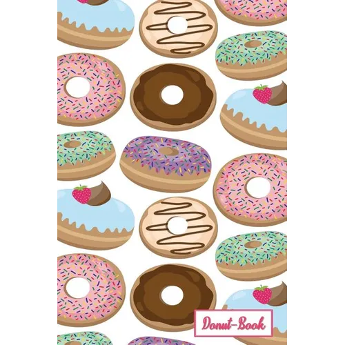 Donut-Book: Multi colored donut print - Paperback