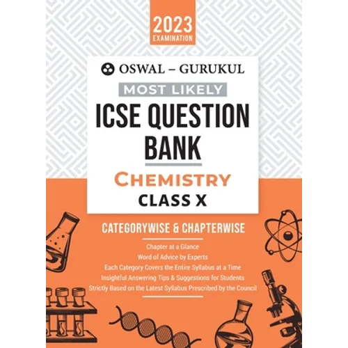 Oswal - Gurukul Chemistry Most Likely Question Bank: ICSE Class 10 For 2023 Exam - Paperback