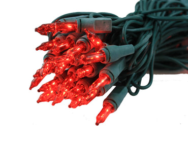 50 Light Indoor/Outdoor RED String Light