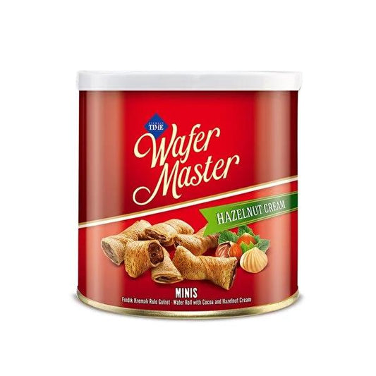 Wafer Master Chocolate Hazelnut Wafer Snack in Tin Can - 120g