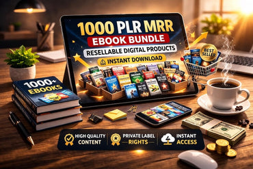 1000 PLR MRR Ebook Bundle, Resellable Digital Products (Instant Download)