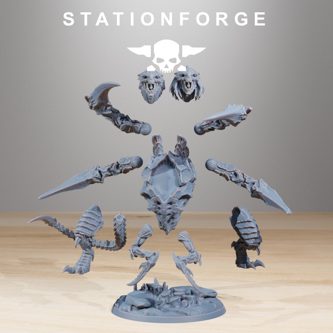 3D Printed Xenarid Ravager Howler by StationForge Miniatures