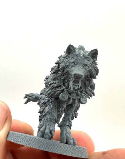 3D Printed Wolves x2 by 3DArtGuy Miniatures