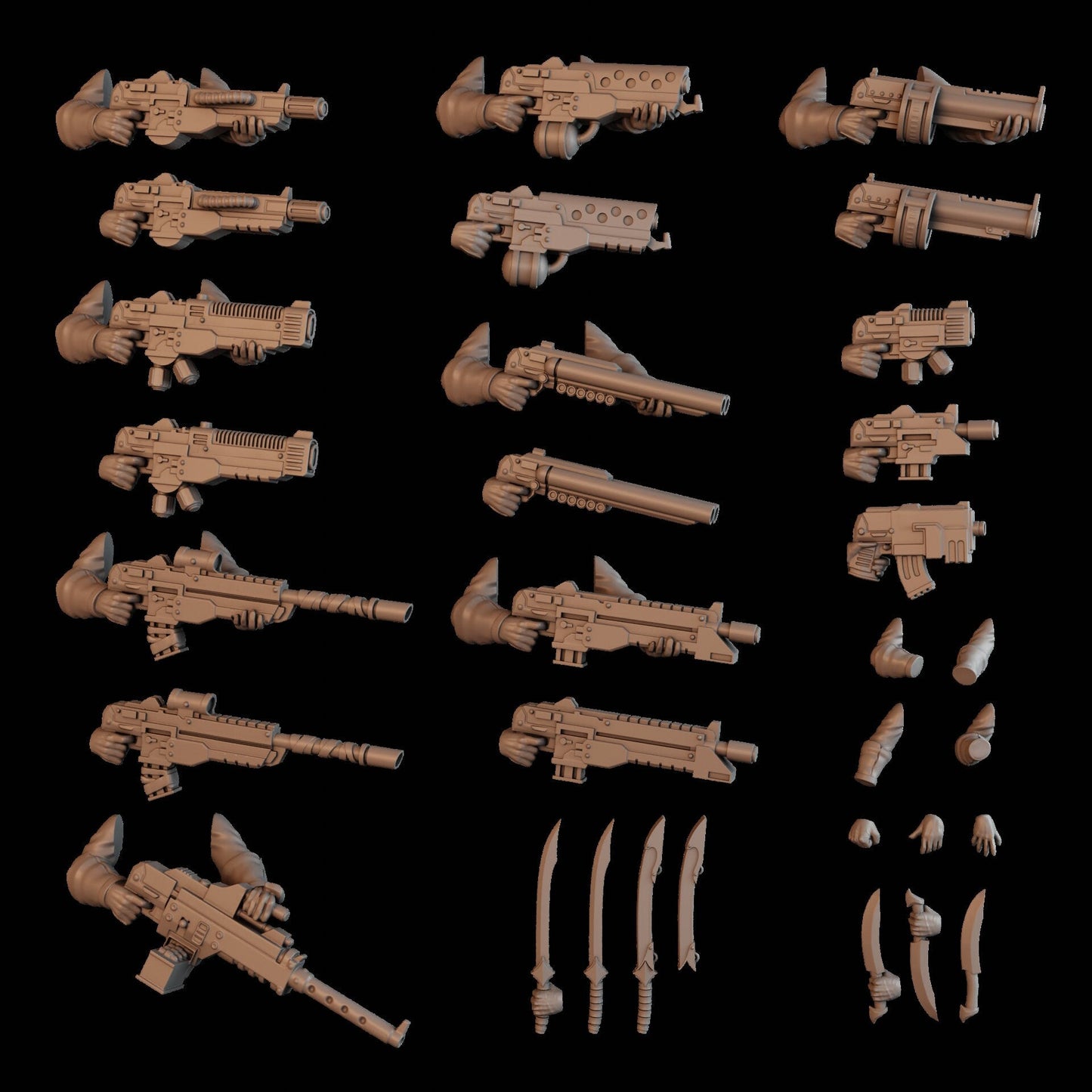 3d Printed Bedouin Desert Stalkers x10 by DakkaDakka Miniatures
