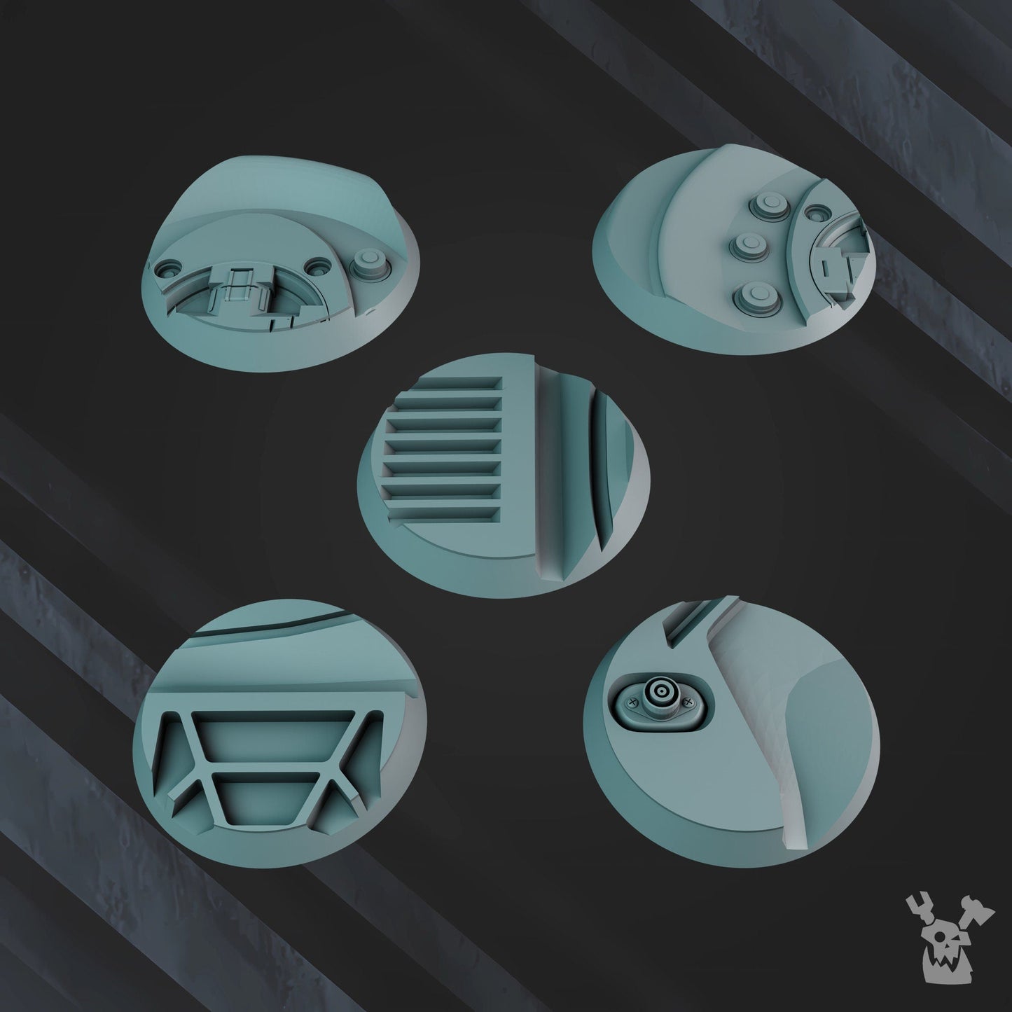 3d Printed Starforge bases - Base Set by DakkaDakka