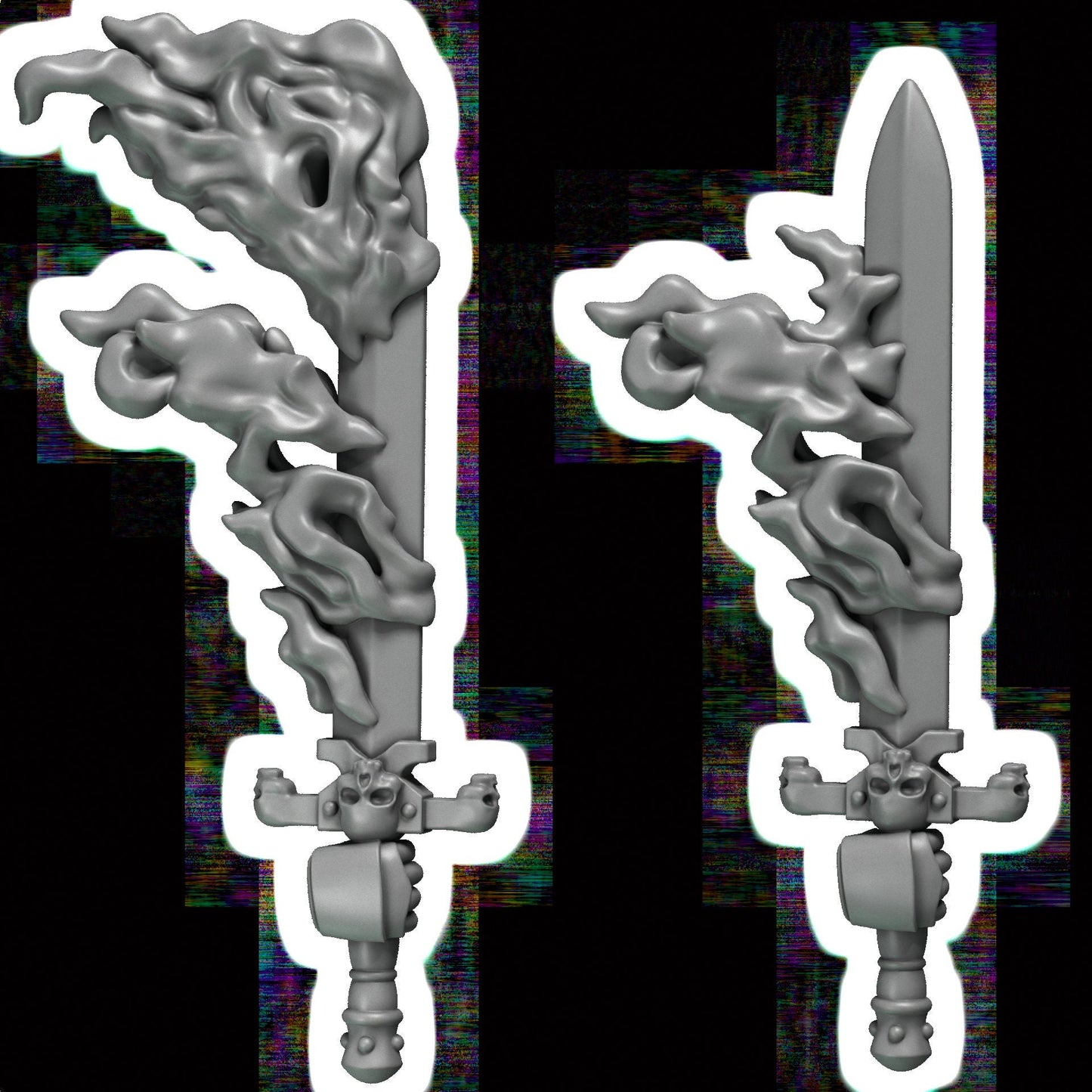 3d Printed Cursed Company Swords x10 by Greytide Studio