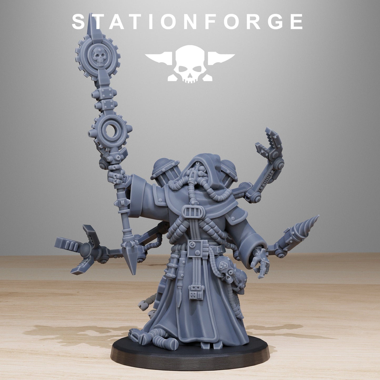 3D Printed Scavenger SynthPriest by StationForge Miniatures