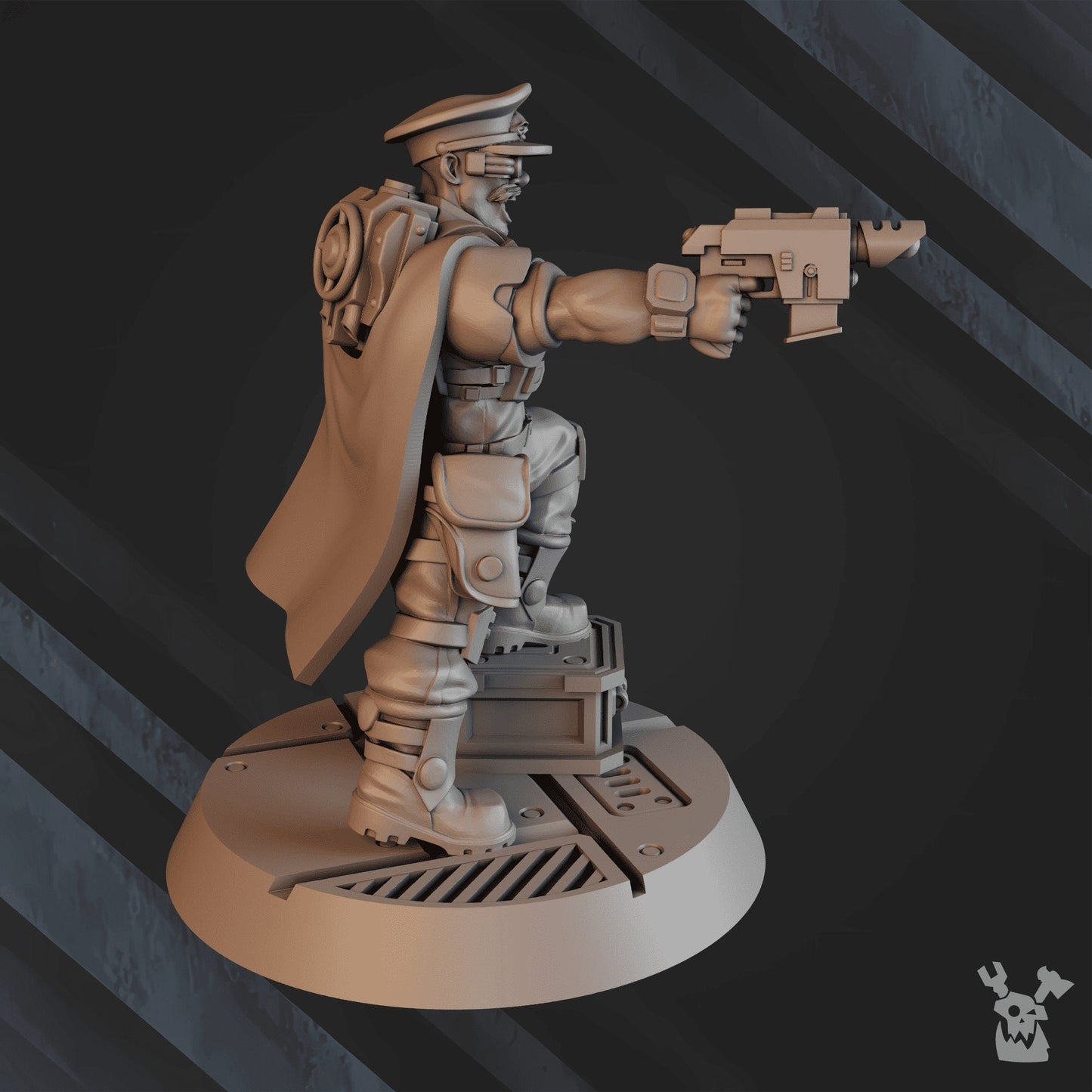 3d Printed Tank Commander George "Whizbang" Dillon by DakkaDakka Miniatures