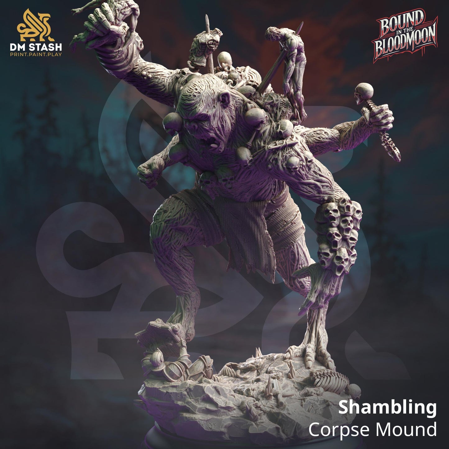 3D Printed Shambling Corpse Mound by DM Stash