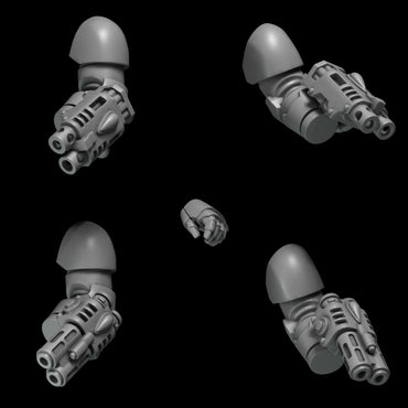 3d Printed Crimson Lords Wristguns by Greytide Studio