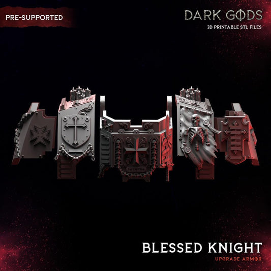 3d Printed Blessed Knight Ancient Armor Upgrade Kit by Dark Gods Miniatures