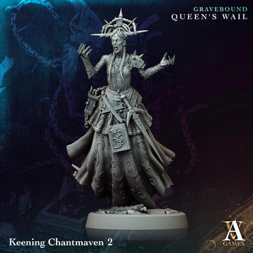 3D Printed Keening Chantmaven by Archvillain Games