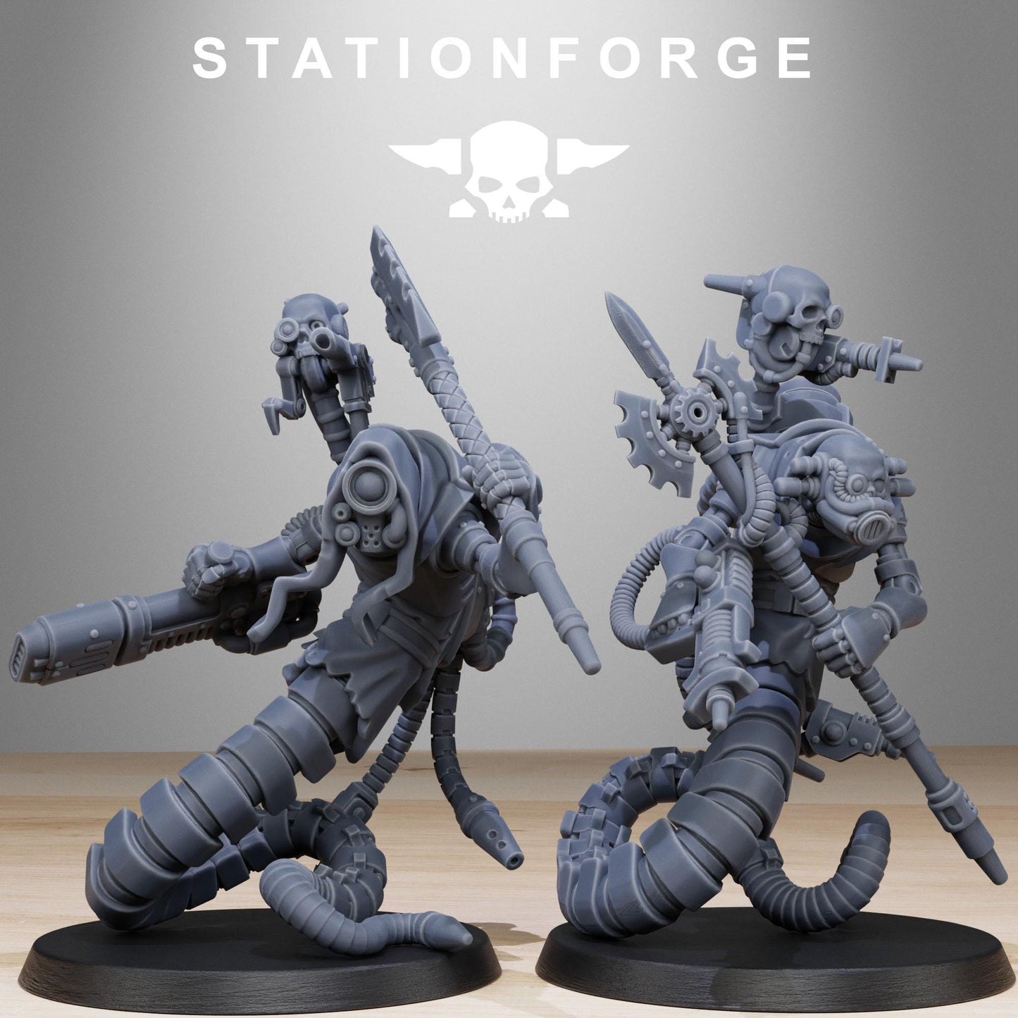 3D Printed Scavenger Serpents by StationForge Miniatures