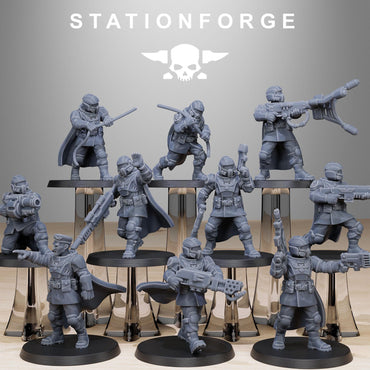 3D Printed Vaskar Xeno Hunters by StationForge Miniatures