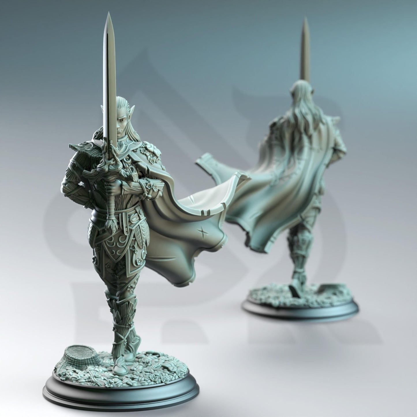 3D Printed Fey Elf Duelist by DM Stash