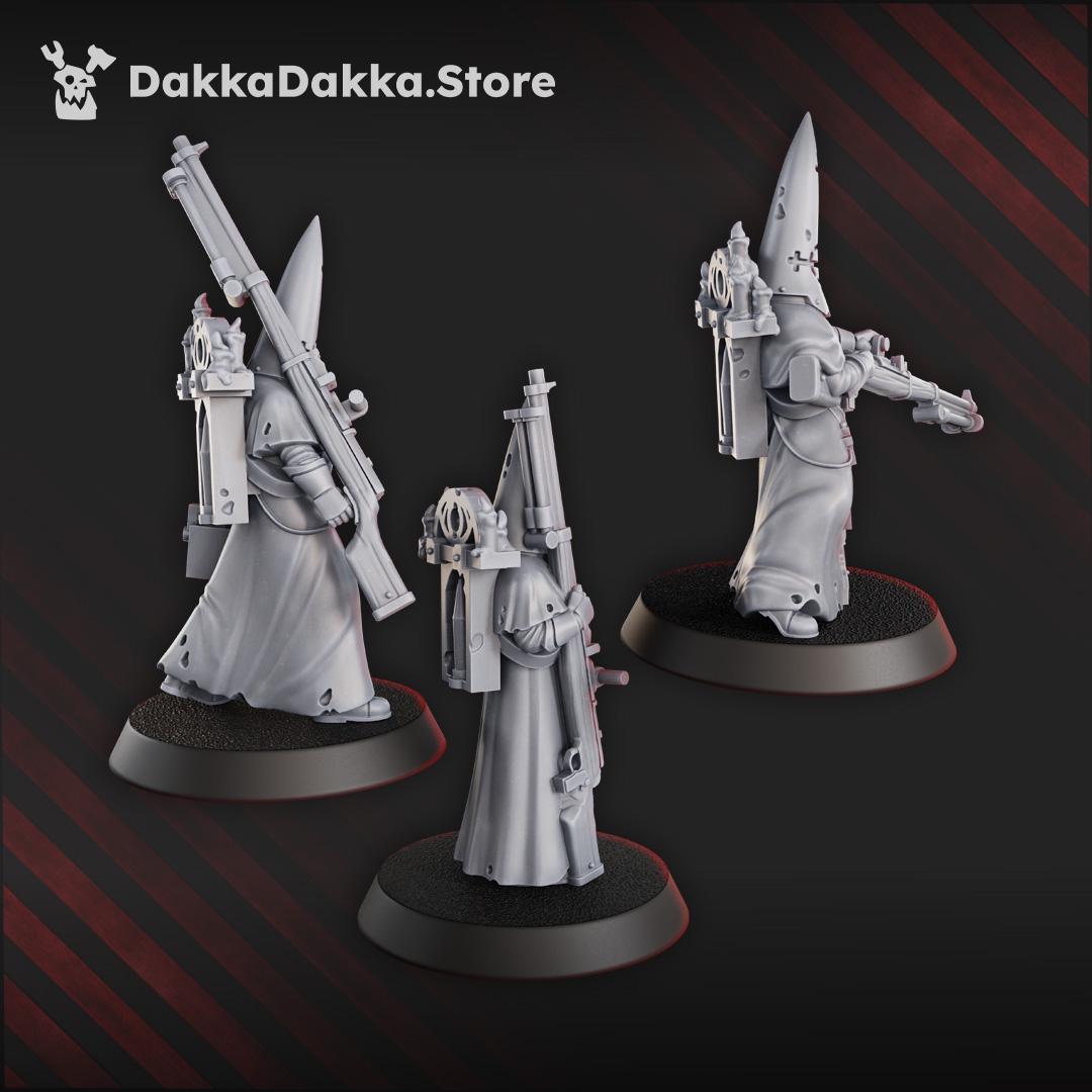 3D Printed Trench Novitiates x3 by DakkaDakka Mininatures
