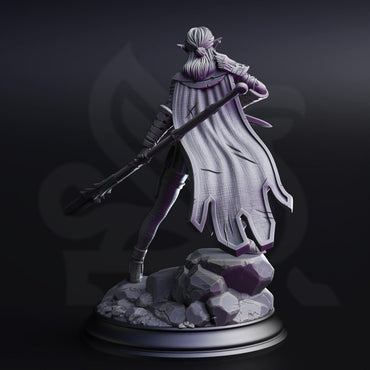 3D Printed Drow Pathfinder by DM Stash