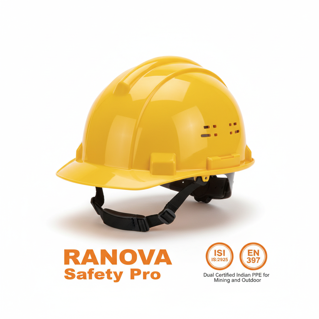 Mallcom HF2 Full Brim Safety Helmet – ISI EN 397