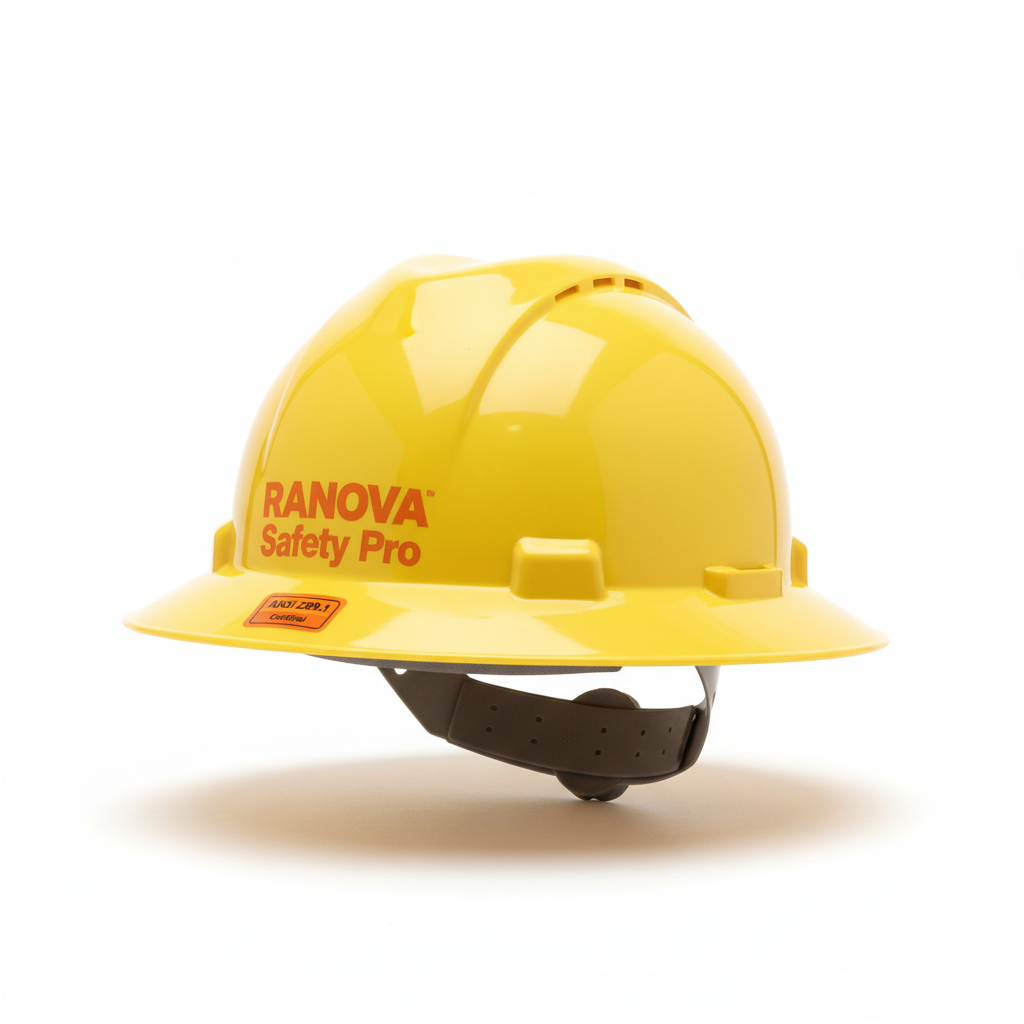 MSA V-Gard Full Brim Hard Hat – ANSI Z89.1 | Type I Class E
