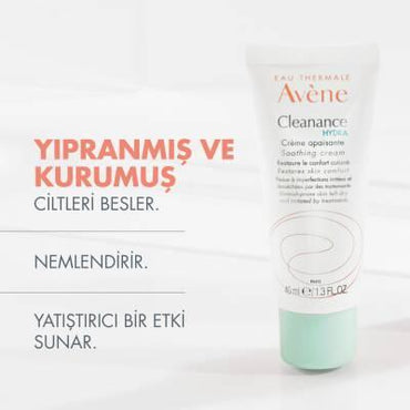 Avene Cleanance Hydra Soothing Moisturizing Cream for Acne-Prone Skin - Hydrating, Non-Irritating, and Soothing Relief