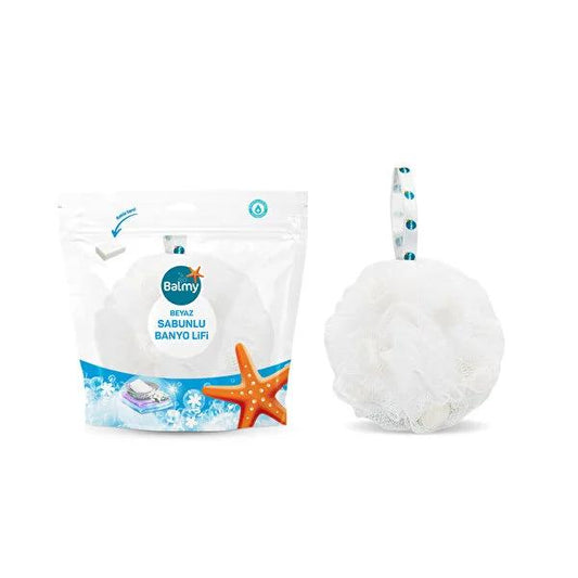 Balmy Soap-Infused Bath Loofah - Self-Soaping, Dermatologically Tested, Multiple Fragrances