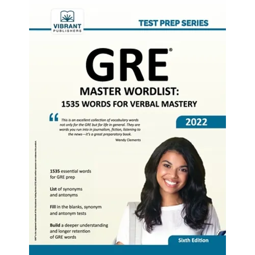 GRE Master Wordlist: 1535 Words for Verbal Mastery - Paperback