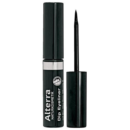 Alterra Vegan Eyeliner Deep Black - Precise Application, Cruelty-Free Makeup, 3ml