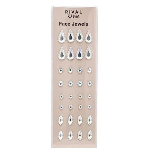 Rival Loves Me 32-Piece Customizable Rhinestone Jewelry Set - Artificial Diamond Accessories for Fashion Enthusiasts