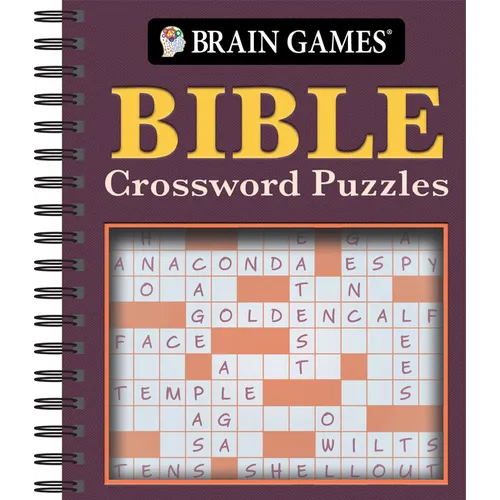 Brain Games - Bible Crossword Puzzles - Spiral