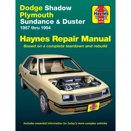 Dodge Shadow & Plymouth Sundance, Duster 1987-94 - Paperback