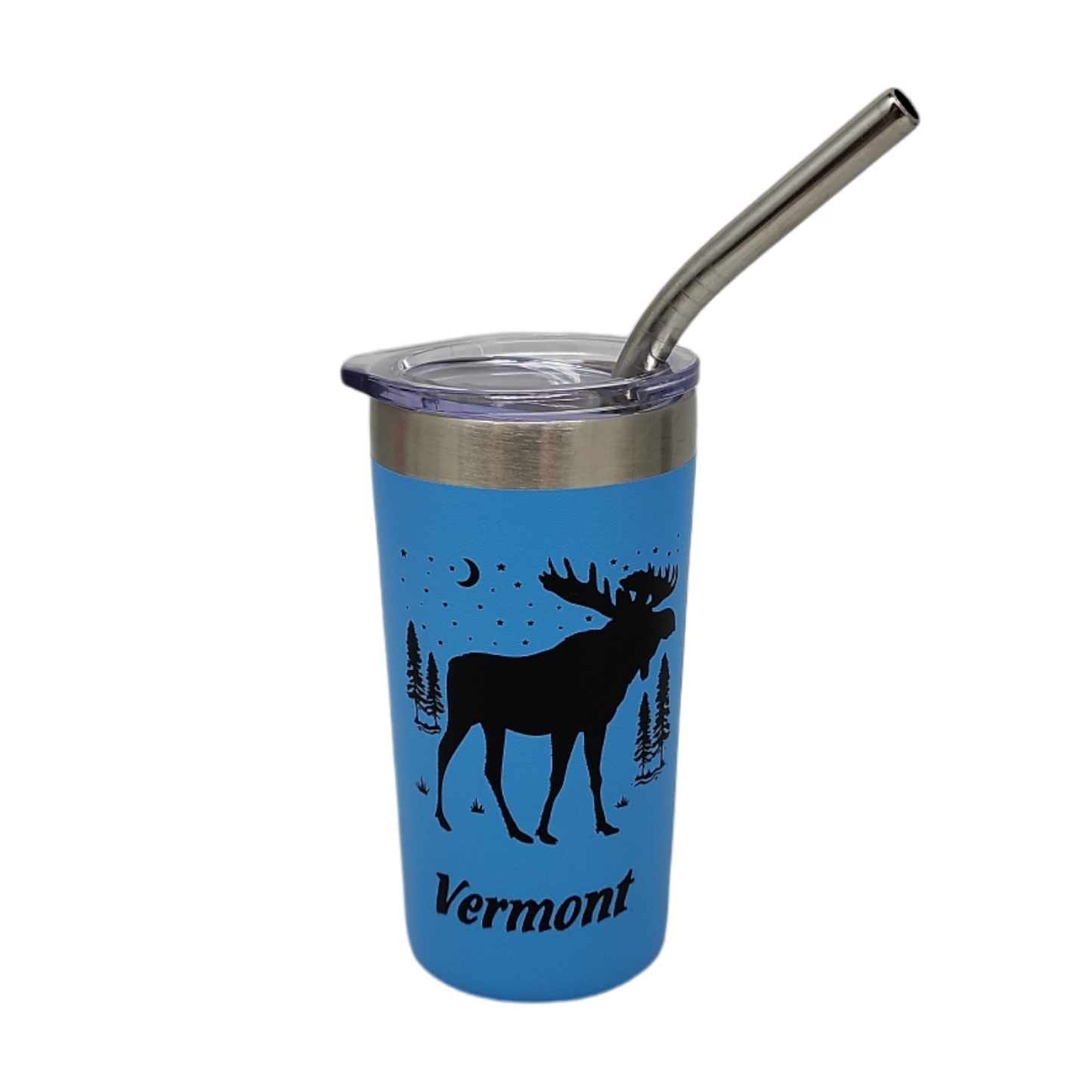 Vermont Moose Stainless Steel 2oz Shooter - Blue