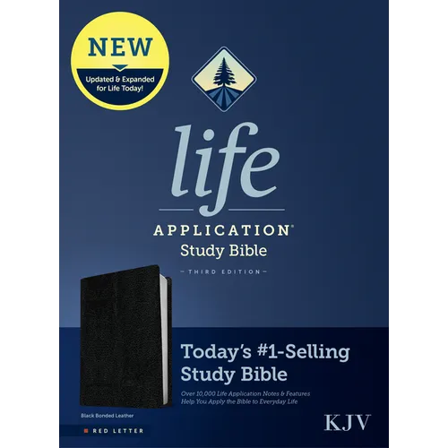 KJV Life Application Study Bible, Third Edition (Bonded Leather, Black, Red Letter) - Bonded Leather