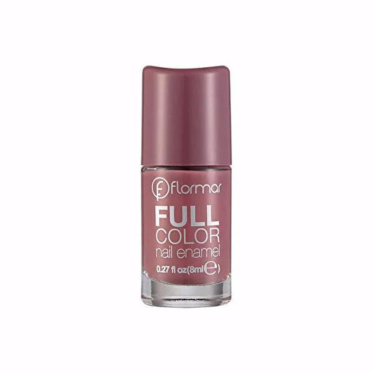 Flormar Full Color Nail Enamel Berry Brown FC62 - Long Lasting Vibrant Nail Polish