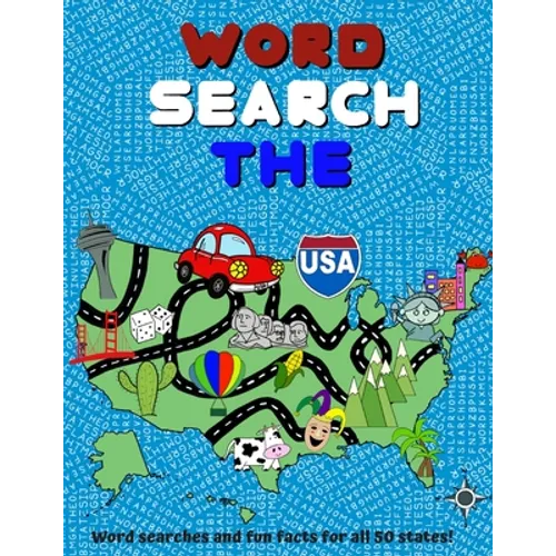 Word Search The USA: Word Searches and Fun Facts for all 50 States! - Large Print - Paperback