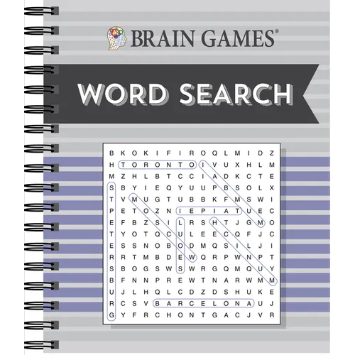 Brain Games - Word Search (Purple) - Spiral
