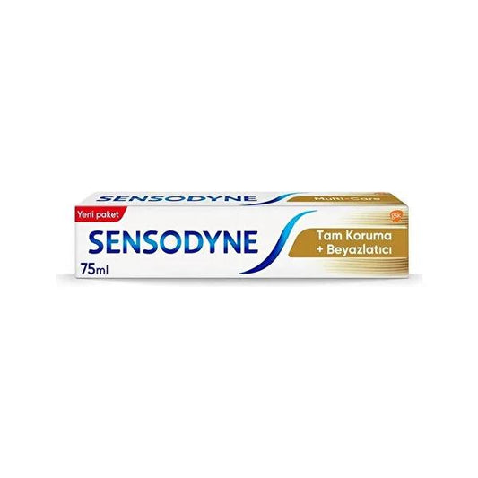 Sensodyne Total Care Whitening Toothpaste for Sensitive Teeth - 75ml - Gentle Whitening & Fluoride Protection