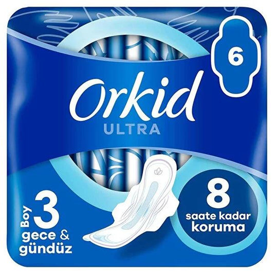 Orkid Ultra Night Feminine Hygiene Pads: 100% Leak Protection, Ultra Thin, Overnight Absorbent Menstrual Pads