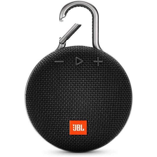 JBL Clip 3 Black - Waterproof, Durable & Portable Bluetooth Speaker (Refurbished)