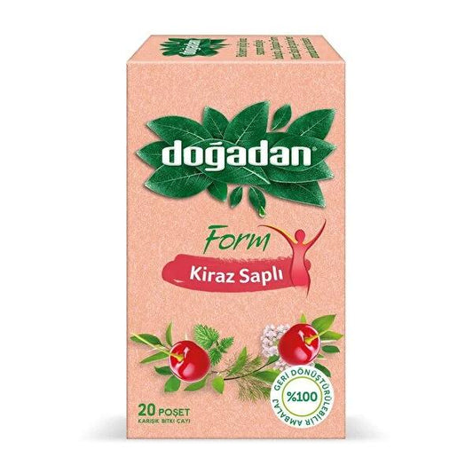 Do_adan Form ‚ayõ: Cherry Stalk Herbal Tea for Natural Weight Loss & Detox - Delicious Slimming Tea with Senna & Fennel - 20 Count