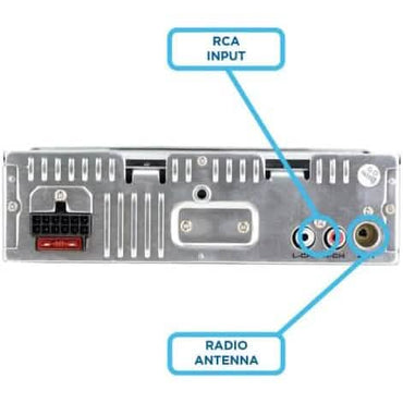 Jensen JCR311 10 Character LCD Single DIN Car Stereo Radio CD Player (Refurbished)