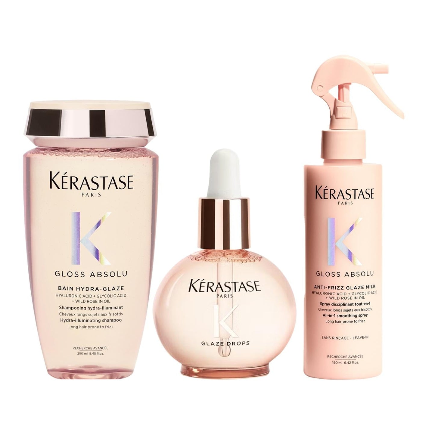 Kerastase Gloss Absolu: Frizz Control, Shine & Heat Protection Hair Care Set - Ultimate Radiance & Manageability