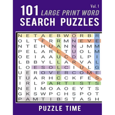 101 Large Print Word Search Puzzles - Paperback