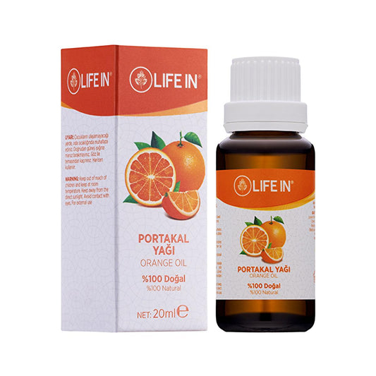 Life In Orange Oil 20 ml - 100% Natural Orange Oil for Skin Care and Moisturizing